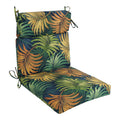 18-inch by 38-inch Spun Polyester Patterned Outdoor Squared Chair Cushion