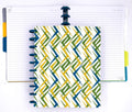 Talia Discbound Notebooks, Planner, Customizable, (Xziggity Zag, Midsize (7.5In X 9.75In))