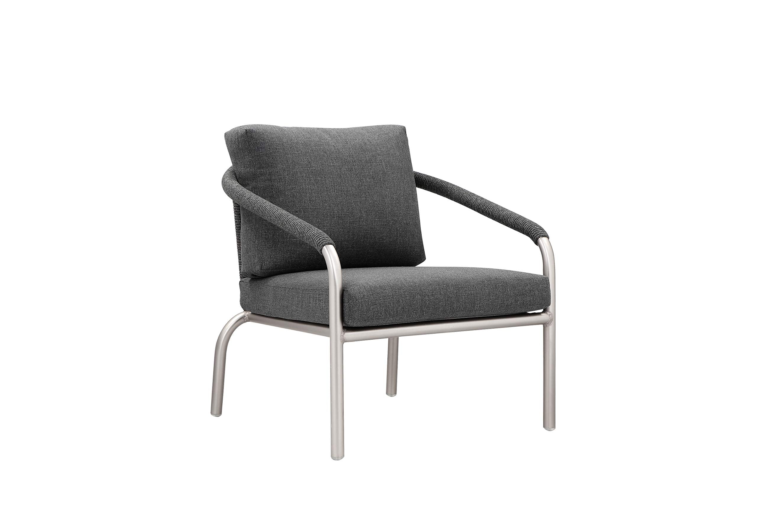 Pangea Home X-Chelsea 4 Gry Conversation Set, Grey