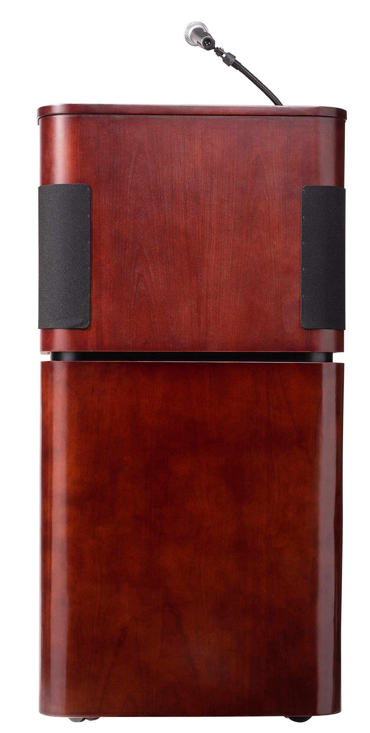 Oklahoma Sound 950/901-My/Wt Veneer Sound Lectern With Base, Mahogany/Walnut