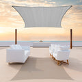 Colourtree Ctapr1220 Custom Size 10' X 13' Grey Sun Shade Sail Canopy Uv Block Upf50  Rectangle - Commercial Standard Heavy Duty