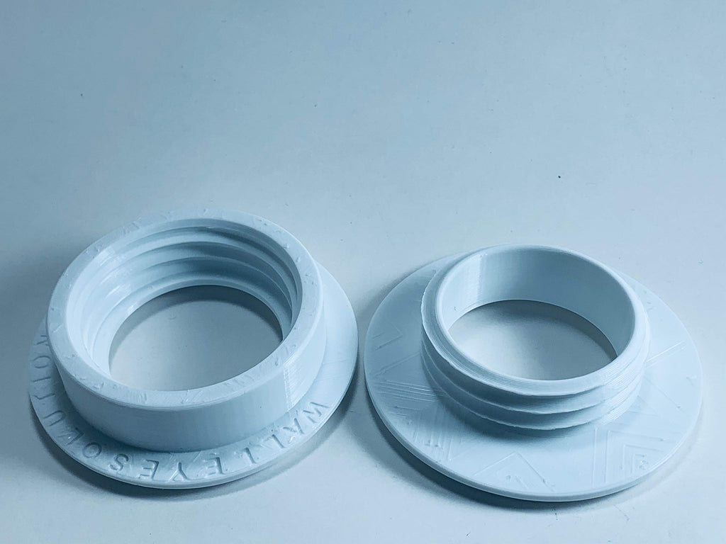 2'' Id White Ceiling Tile Grommet - Fits 1/2'' - 5/8    Thickness.