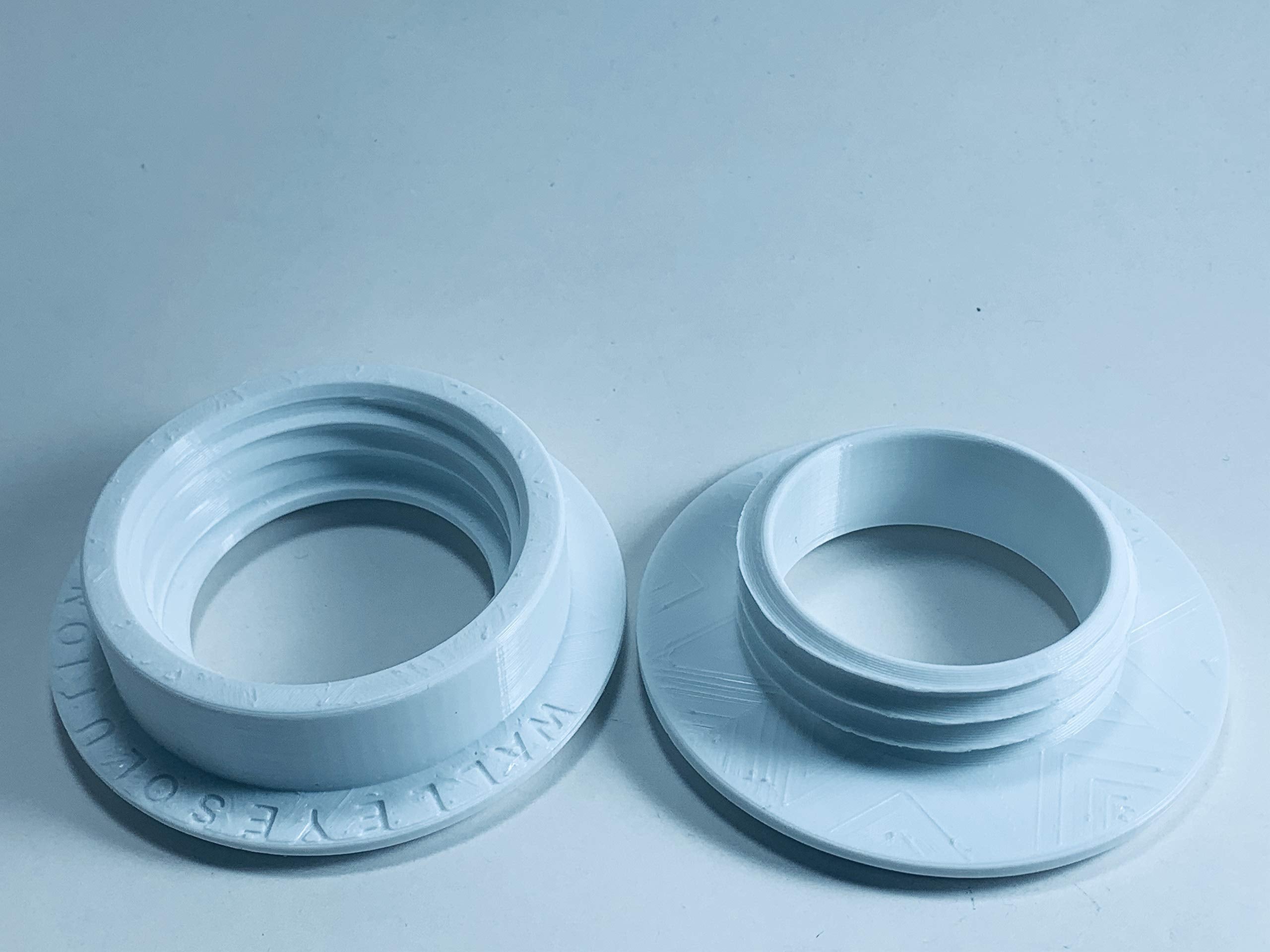 2'' Id White Ceiling Tile Grommet - Fits 1/2'' - 5/8    Thickness.