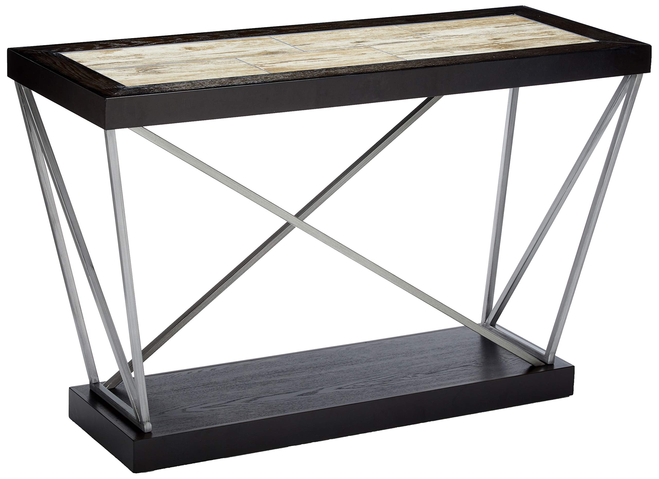 Progressive Furniture East Bay Sofa/Console Table, 47 Inch X 18 Inch X 30 Inch, Brown/Black