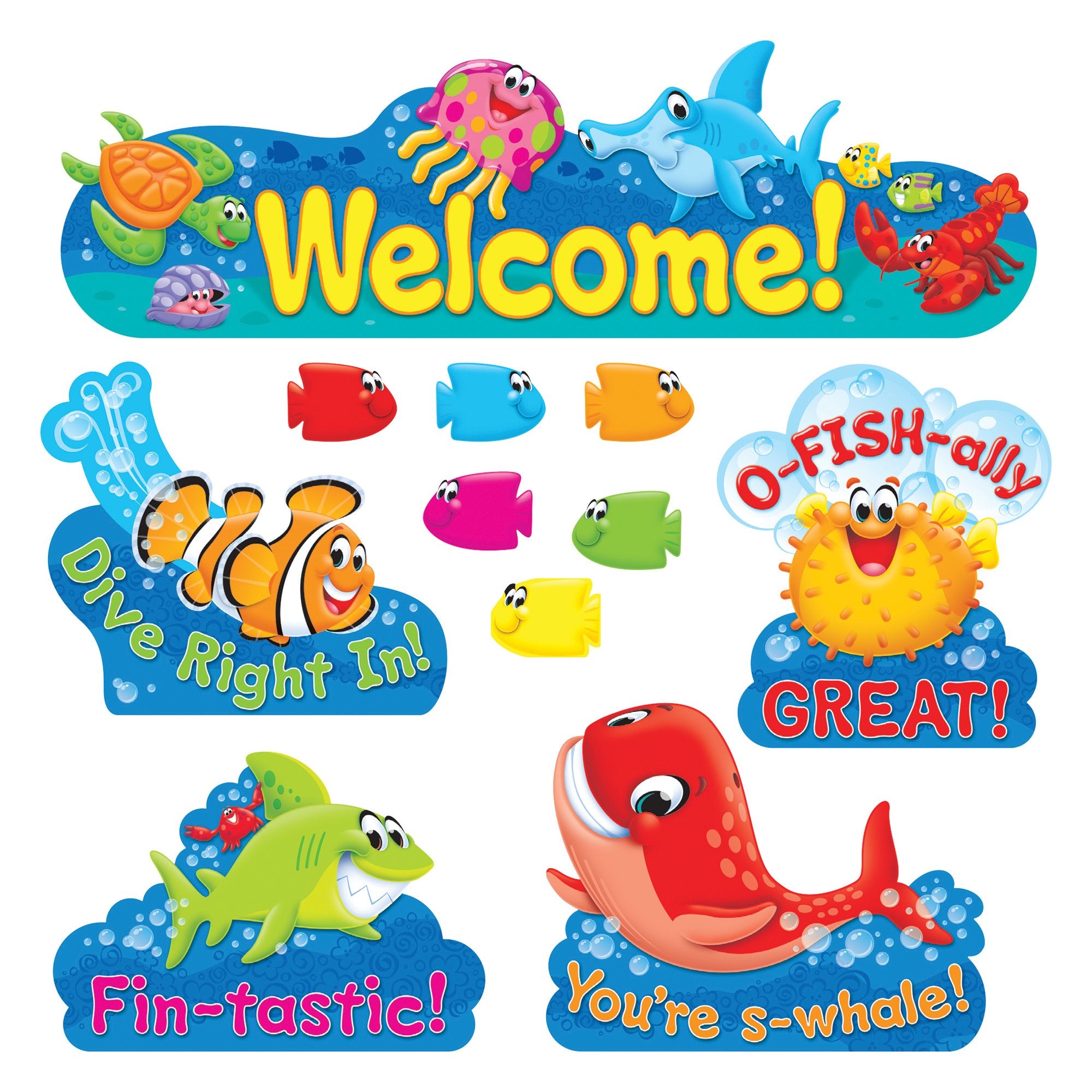 Trend Enterprises, Inc. T-8307 Sea Buddies Welcome Bulletin Board Set