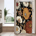 Mitovilla Boho Floral Small Stall Shower Curtain 36 X 72, Abstract Flower Narrow Half Size Chic Shower Curtains For Mid-Century