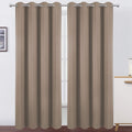 Lemomo Blackout Curtains 66 X 95 Inch/Cappuccino Curtains Set Of 2 Panels/Thermal Insulated Room Darkening Bedroom Curtains