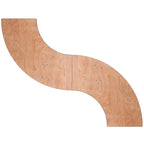 Flash Furniture Ginny 5.5 ft. x 2 ft. Serpentine Wood Folding Banquet Table