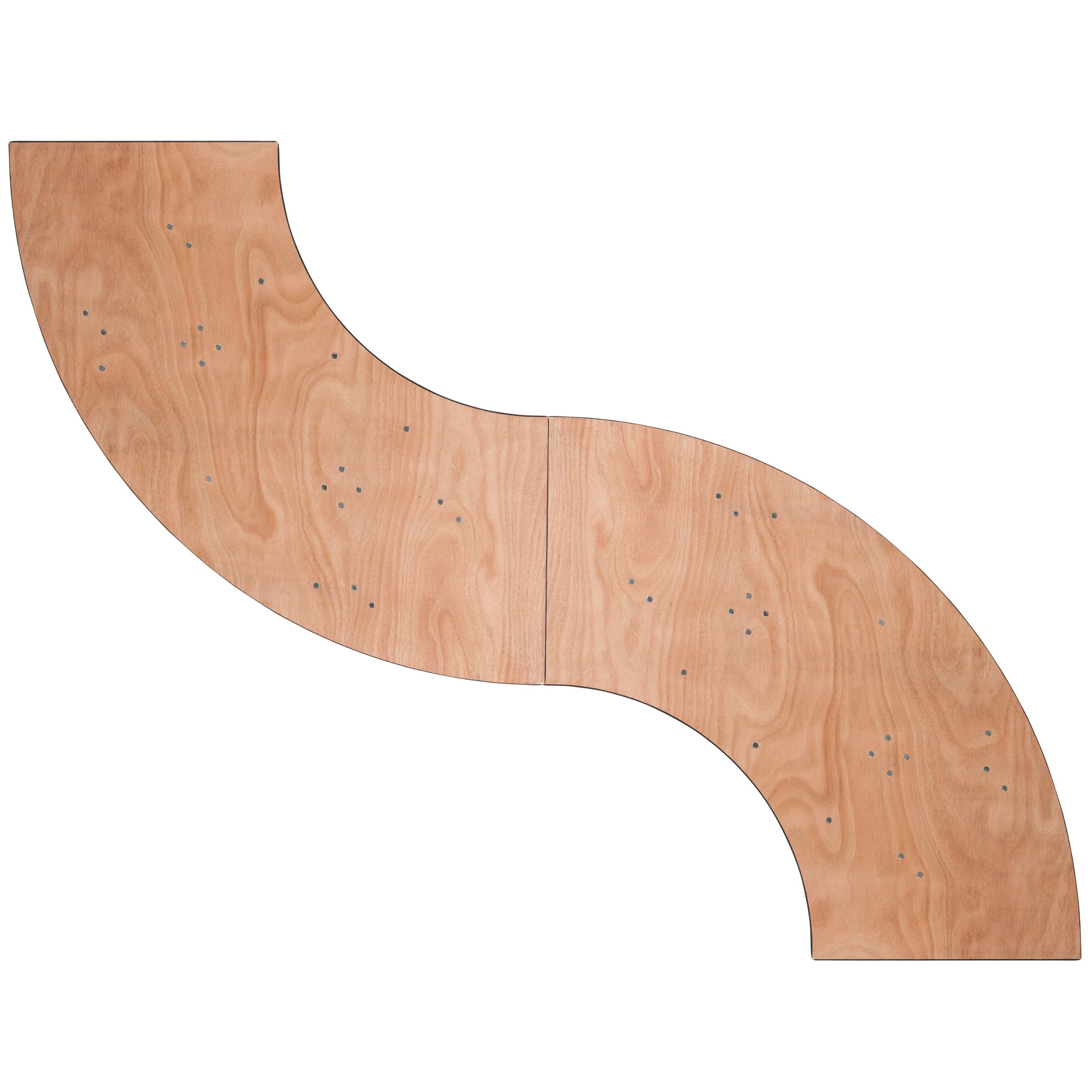 Flash Furniture Ginny 5.5 ft. x 2 ft. Serpentine Wood Folding Banquet Table