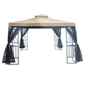 Garden Winds Replacement Canopy Top Cover Compatible with The Aldi Gardenline Belavi 2020-2022 Gazebo - 350