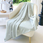 AmyHomie Grey Space Cooling Blanket for Kids, Soft Summer Throw 50x60 for Hot Sleepers, Boys & Girls