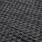 Solid Outdoor Rug For Patio Or Balcony Weatherproof In Mottled Anthracite, Size: 4'7' X 6'7'
