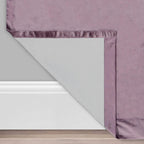 Eclipse Harper Velvet Rod Pocket Curtains For Bedroom, Single Panel, 50 In X 95 In, Plum