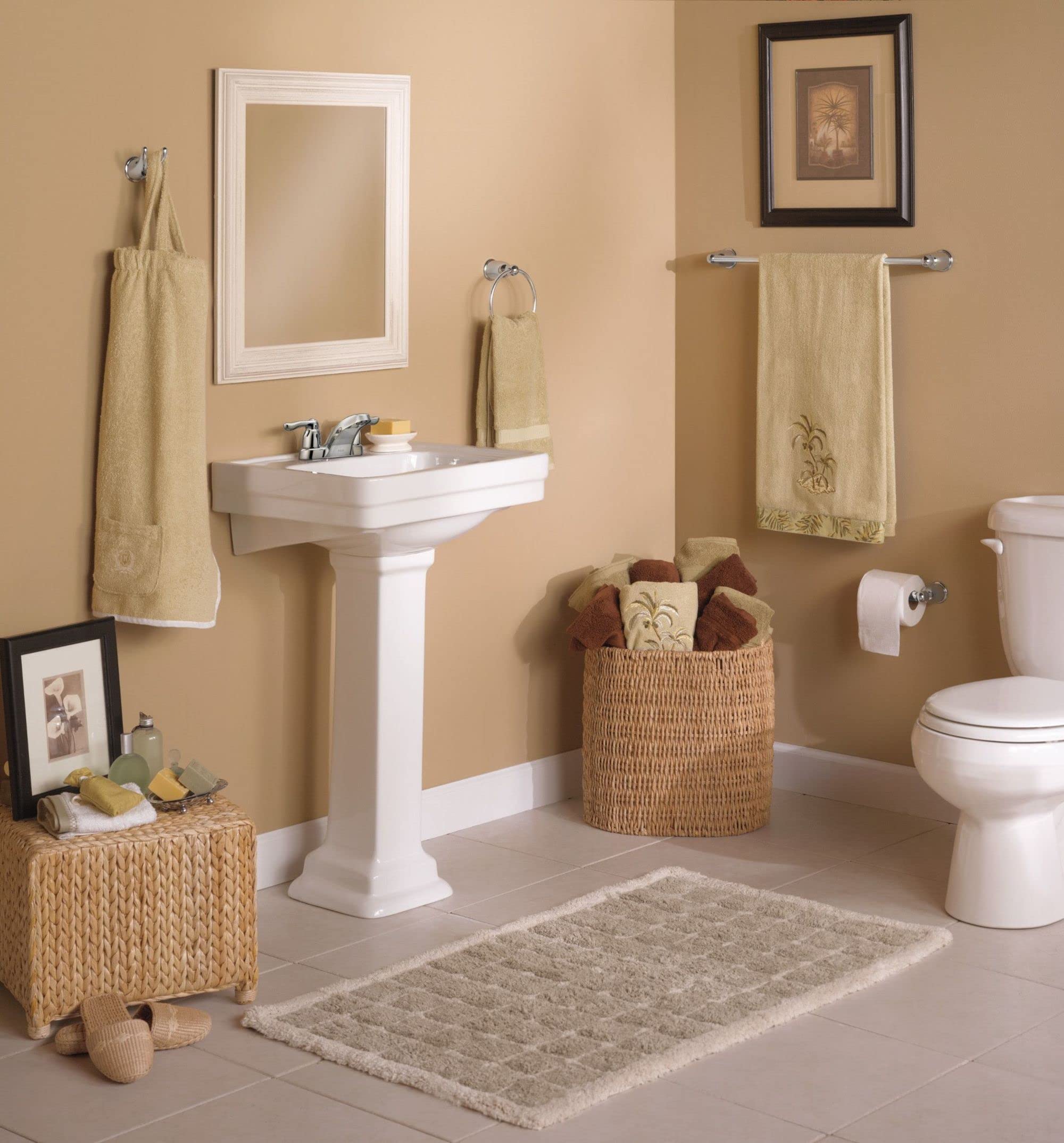 Moen Yb8098Ch 18-Inch Towel Bar Without Mounting Posts, Replacement Bar Only, Chrome