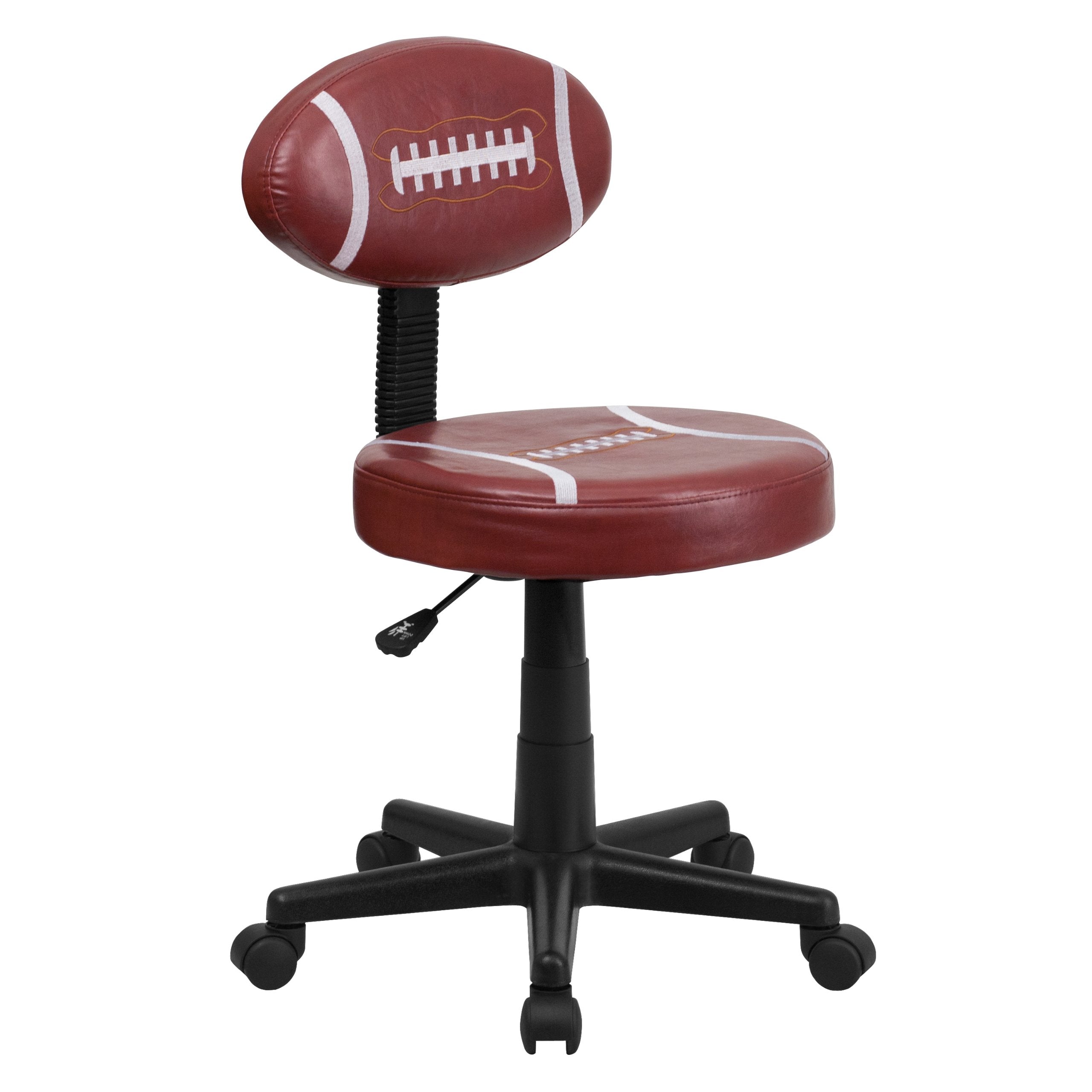 Flash Furniture Preston Football Swivel Task Office Chair, Brown