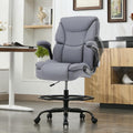 500LBS Drafting Chair, High Back Safer Standing Desk Chair, Executive Tall Office Chair with Flip-up Armrests, Upholstered PU Le