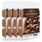 Candle Warmers Etc Classic Wax Melts 2.5oz, Roasted Espresso Fragrance (4-Pack) - Each Pack has x4 2.5 oz Wax Melts and 30 Hours