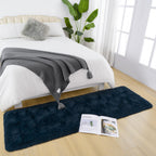 Detum Navy Blue Runner Rug 2X6 For Hallyway Entryway Kitchen Fluffy Area Rugs For Bedroom Soft Kids Room Rugs Machine Washable N