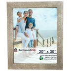 BARNWOODUSA | Farmhouse 20x30 Picture Frame | 1 1/2 inch Molding | 100% Reclaimed Wood | Rustic | Espresso