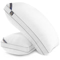 Mzoimzo Luxury Hotel Collection Bed Pillows For Sleeping- Firm Queen Size Set Of 2, Gusseted Plus Cooling Side Mesh Design, Prem