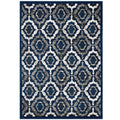 Modway Kalinda Rustic Vintage Moroccan Trellis Area Rug, 8X10, Ivory, Blue And Brown