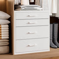 Espelism Closet Drawers with 4 Fabric Drawers, Stackable Closet Organizer