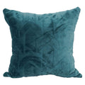 Blazing Needles Square Faux Fur Throw Pillow, 17", Agora Teal