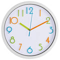Bernhard Products Colorful Kids Wall Clock 10 Inch Silent Non Ticking Quality Quartz Battery Operated Wall Clocks, Easy to Read 