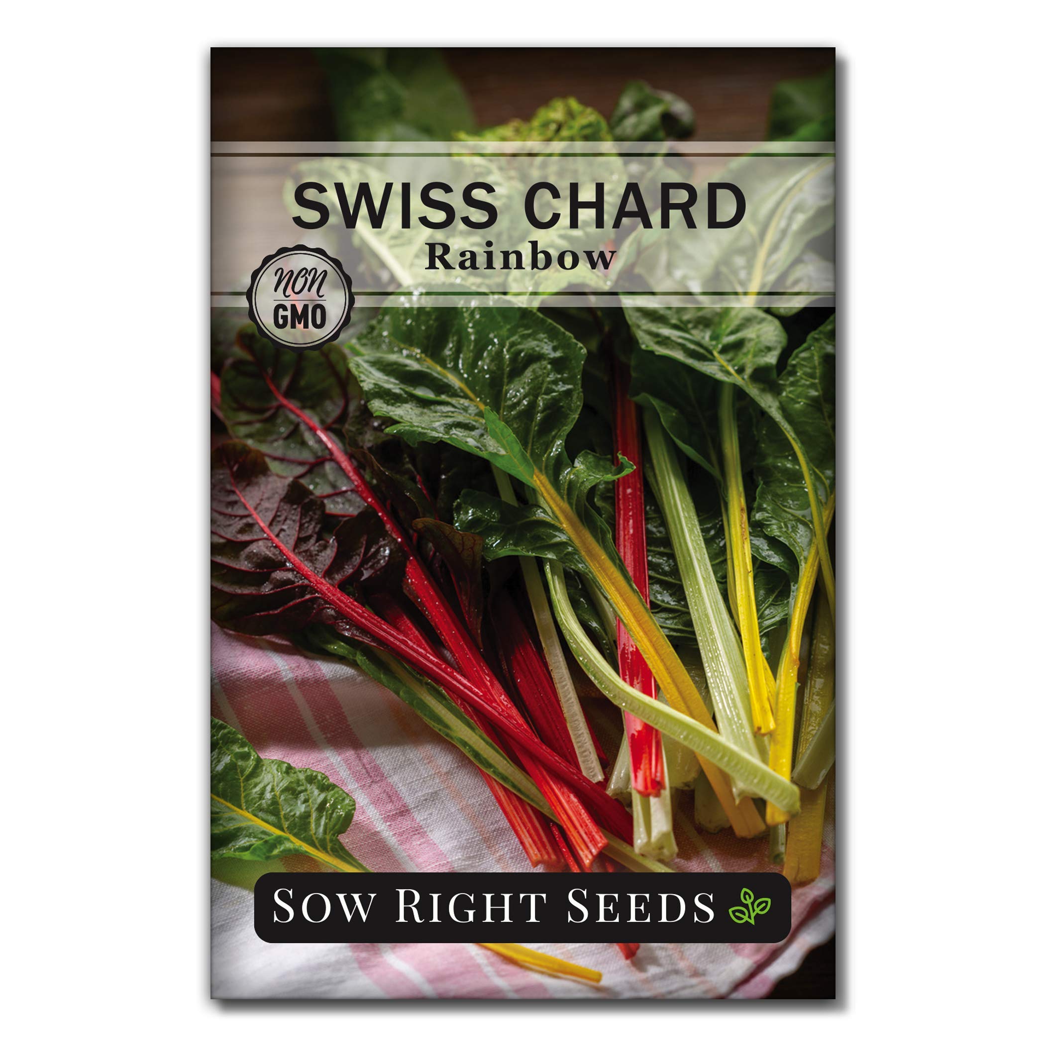 Sow Right Seeds - Rainbow Swiss Chard Seeds For Planting - Non-Gmo Heirloom Packet With Instructions To Plant And Grow A Home Ve