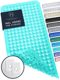 Homerella Bathtub Mat Non Slip | Anti Mold Mildew Resitant Non Slip Bath Tub Shower Mats | 35x16 inch Long with Suction Cups for