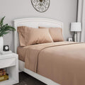Bedford Home 1200 Series 4Piece Sheet Set, Queen, Taupe