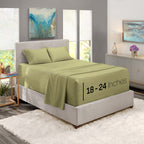 Nestl Twin Sheets Set - 3 Piece Twin Bed Sheets, Double Brushed Twin Sheet Set, Hotel Luxury Bed Sheets Twin Size, Extra Soft Sage Green Sheets, Twin Size Bed Set