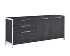 Best Quality Furniture Ac12-A Cabinet, Walnut