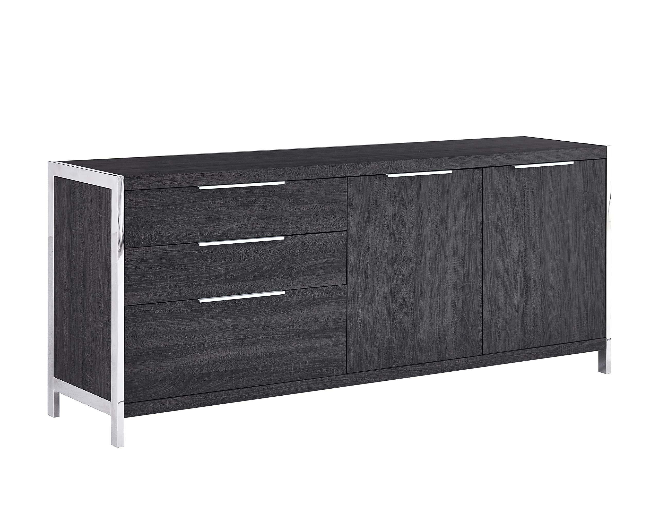 Best Quality Furniture Ac12-A Cabinet, Walnut