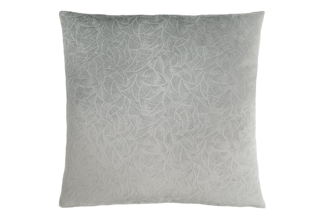 Monarch Specialties 9256, 18 X 18 Square, Insert Included, Decorative Throw, Accent, Sofa, Couch, Bedroom, Polyester, Hypoallergenic, Grey, Modern Pillow 18"X 18" Light Floral Velvet 1Pc