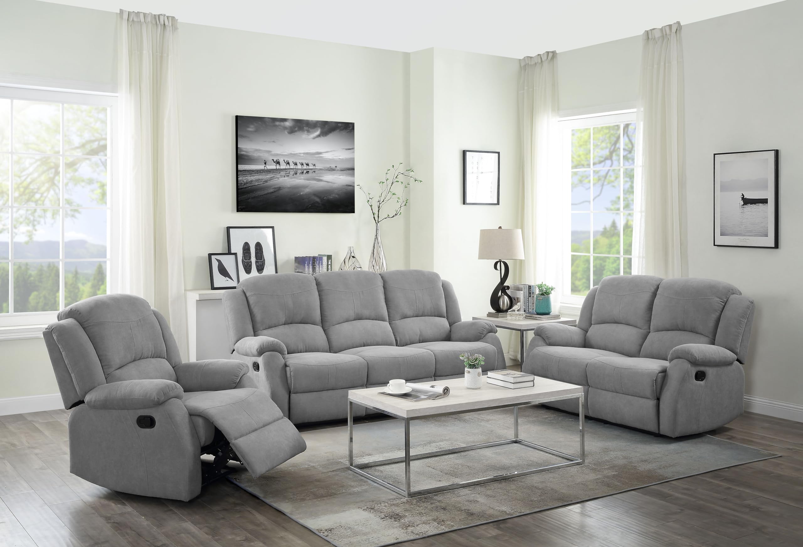 ACME Furniture Motion Loveseat with Pillow Top Armrest