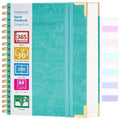 Spiral Notebook, 365 Page Hardcover College Ruled Notebook, 8.5' X 11', Large Leather Notebook Journal For Men Women, A4 Noteb
