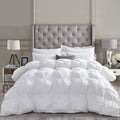 Luxurious All-Season Goose Down Comforter California King (Cal King) Size Duvet Insert, Exquisite Pinch Pleat Design, 1200 Threa