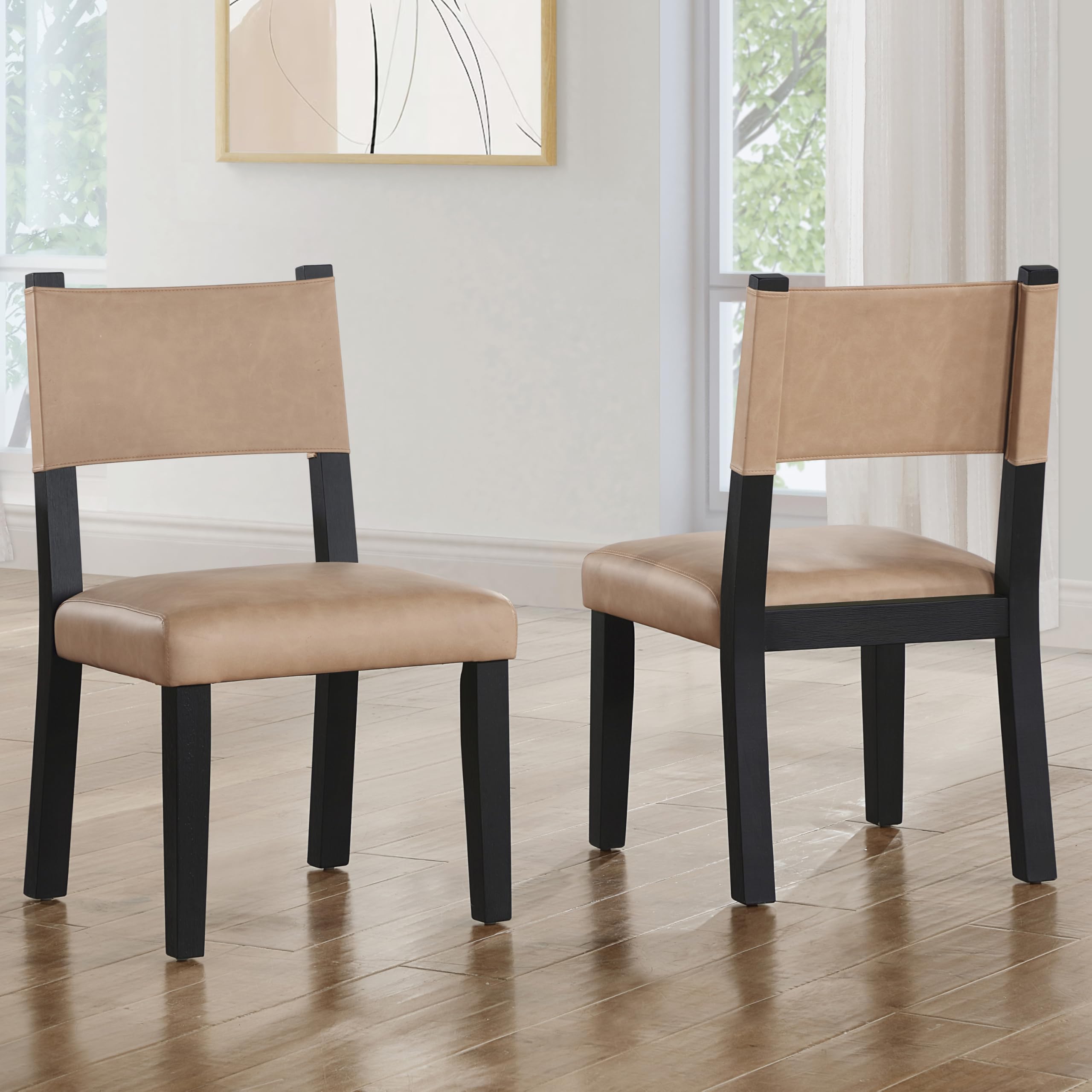 Aubrey Black Side Chair, Set of 2