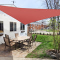 Windscreen4Less 20' X 20' X 20' Sun Shade Sail Uv Block Fabric Canopy In Red Triangle For Patio Garden Patio Customized