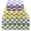 Kinlop 6 Pcs Bath Towel Set 2 Bath Towel 2 Hand Towel 2 Washcloth Soft Quick Dry Bathroom Towel Set for Bathroom Home Gym Spa Be
