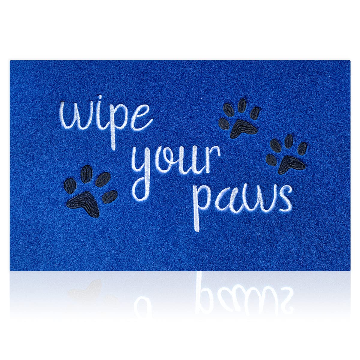 Wipe Your Paws Funny Welcome Mat - 18x30 Inch Non-Slip Rubber Entrance Mat, Durable for Front Door Entryway