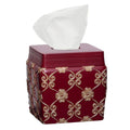 Popular Bath Tissue Box, Vlegant Rosa Collection, Burgundy/Gold