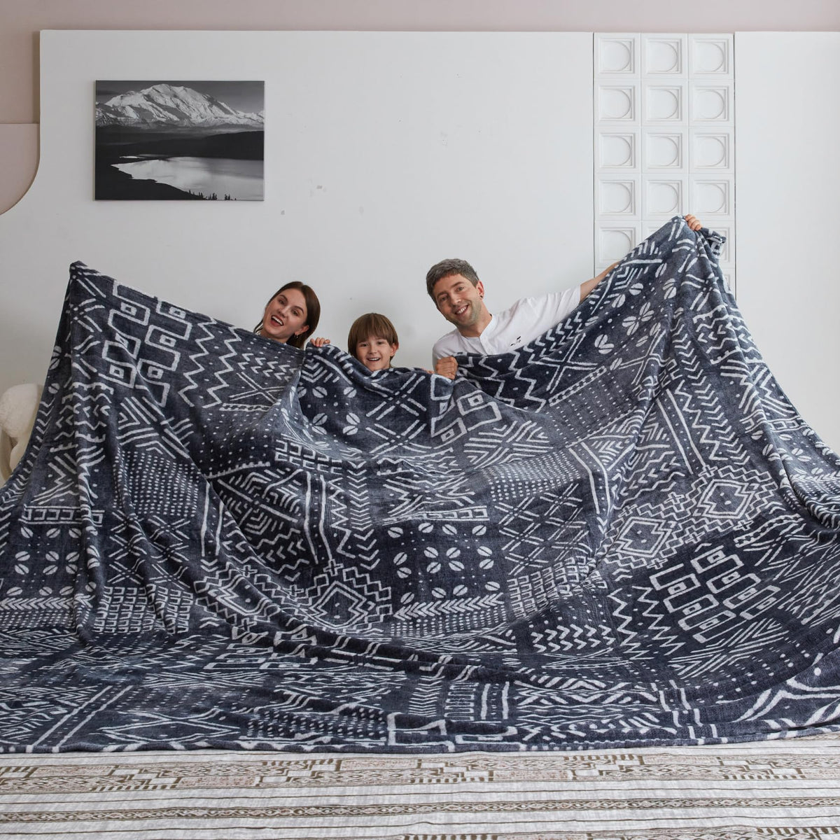 Coova Oversized King Fleece Blanket 120X120 Inches, Soft Cozy Warm Giant Extra Large 10'X10' Blanket For Bed, Sofa, Couch,Travel