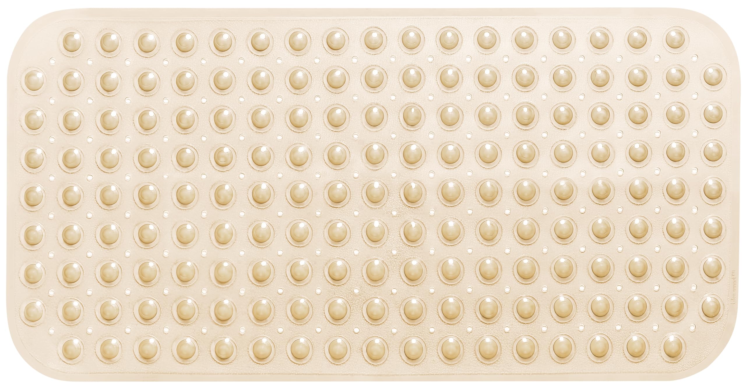 Tike Smart Large Non-Slip Bathtub & Shower Mat 31''X16'' (Smooth/Non-Textured Tubs Only) Safe, Clean, Machine-Washable, Superior