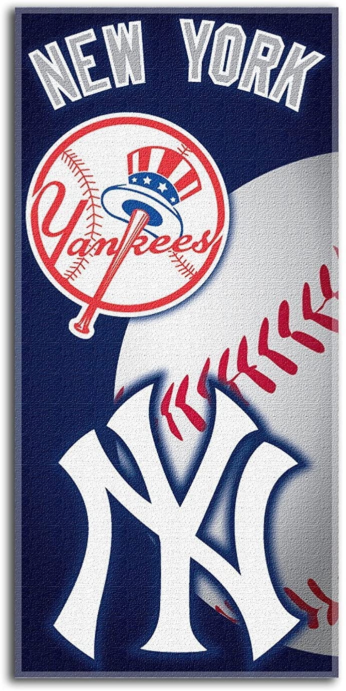 WinCraft New York Yankees Established 1903 Officially Licensed MLB Beach Towel, 28 x 58 100% Cotton