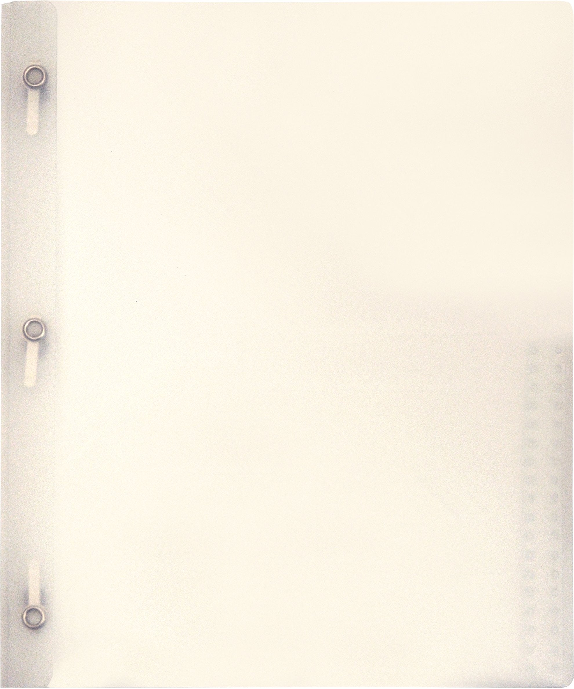 Lion 2-Pocket Plastic Folder With Fasteners, Clear, Pack Of 4 (92310-Cr-4P)