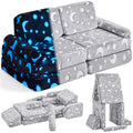 IFNOW Modular Kids Play Couch,Toddler Couch Kids Sofa,Child Sectional Sofa,Bedroom and Playroom Furniture for Toddlers,Convertib