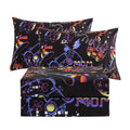 Jsd Black Gaming Sheet Set Full Size, 4 Piece Soft Kids Printed Microfiber Bed Sheets Deep Pocket