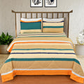 Tib The Intellect Bazaar Glace Cotton Reversible Ac Comforter Set For Single Bed || Single Ac Dohar ||Single Ac Quilt YlwGrnS